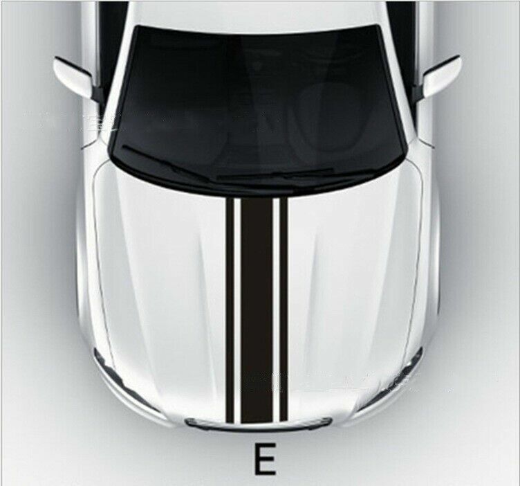 Racing Hood Stripes Decal Vinyl Stickers for Car SUV Truck Universal Fit