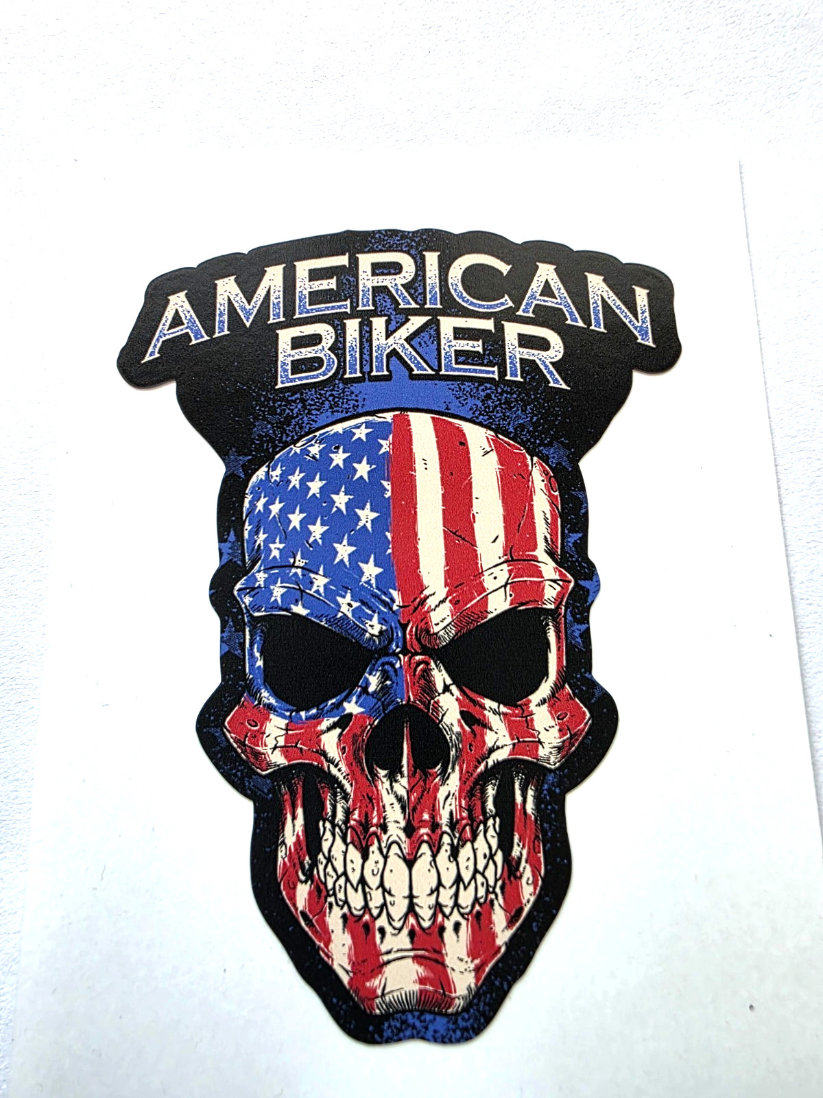 American Flag Skull Decal Sticker Patriotic Skull Car Truck Motorcycle 3×4