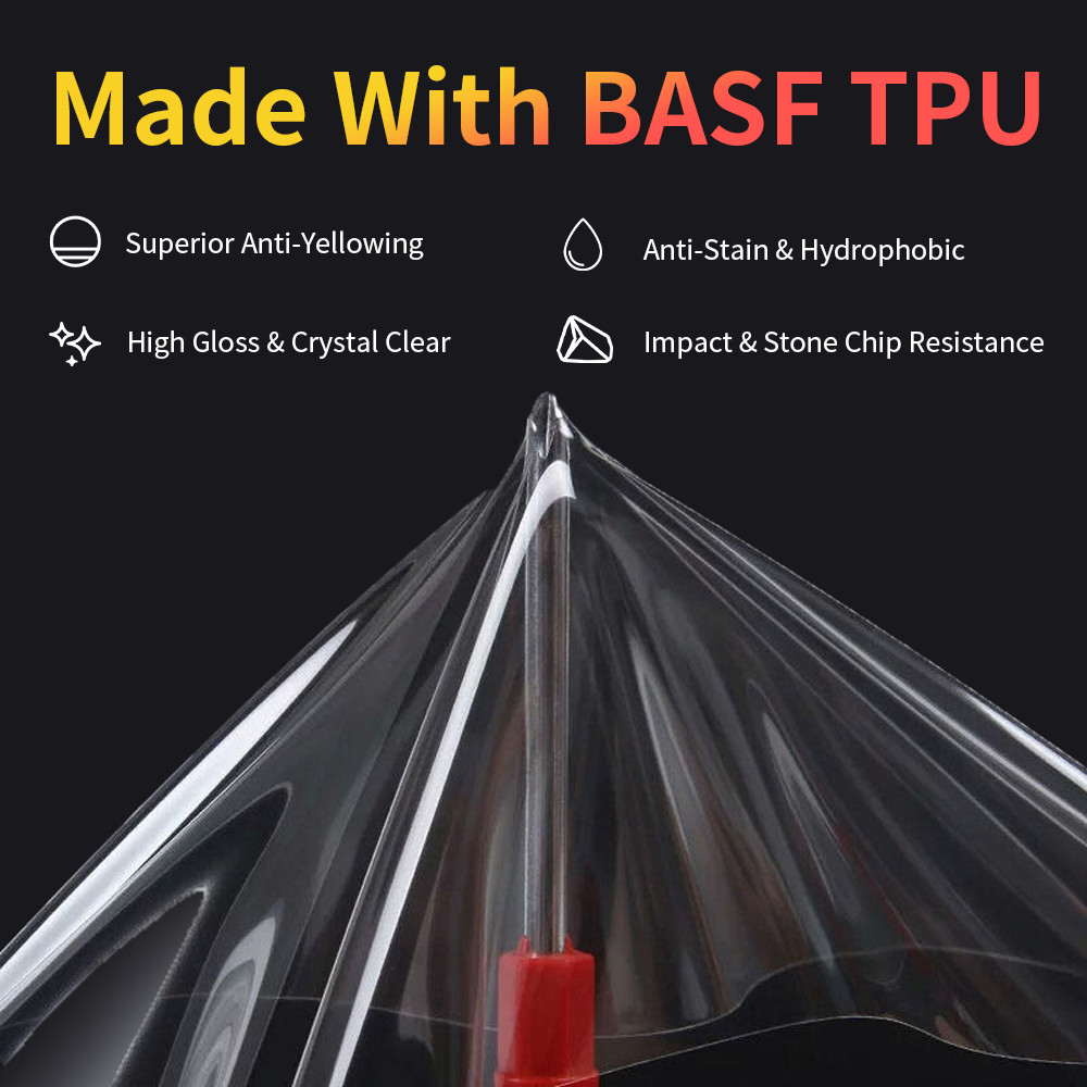 PPF BASF Clear Gloss Paint Protection Film Invisible Scratches Shield 7.5mil Bra