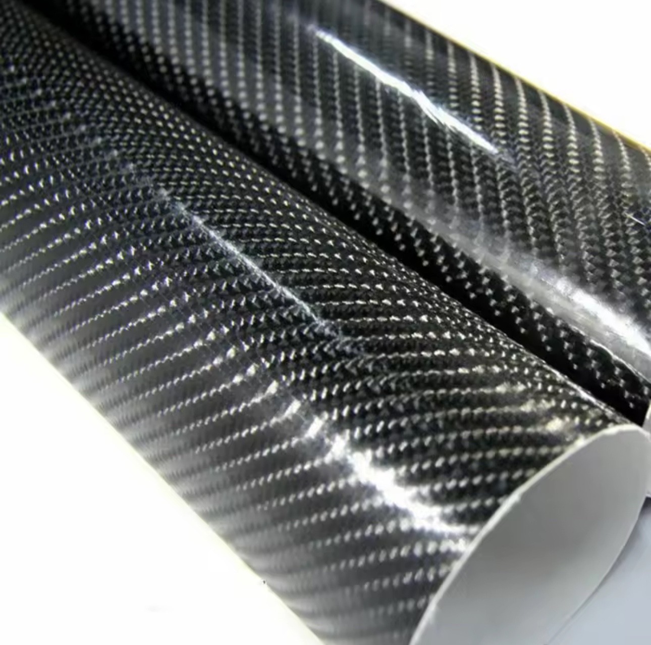 7D Glossy Carbon Fiber Vinyl Wrap Roll – 50x152cm | Car Styling Film Sheet Stick