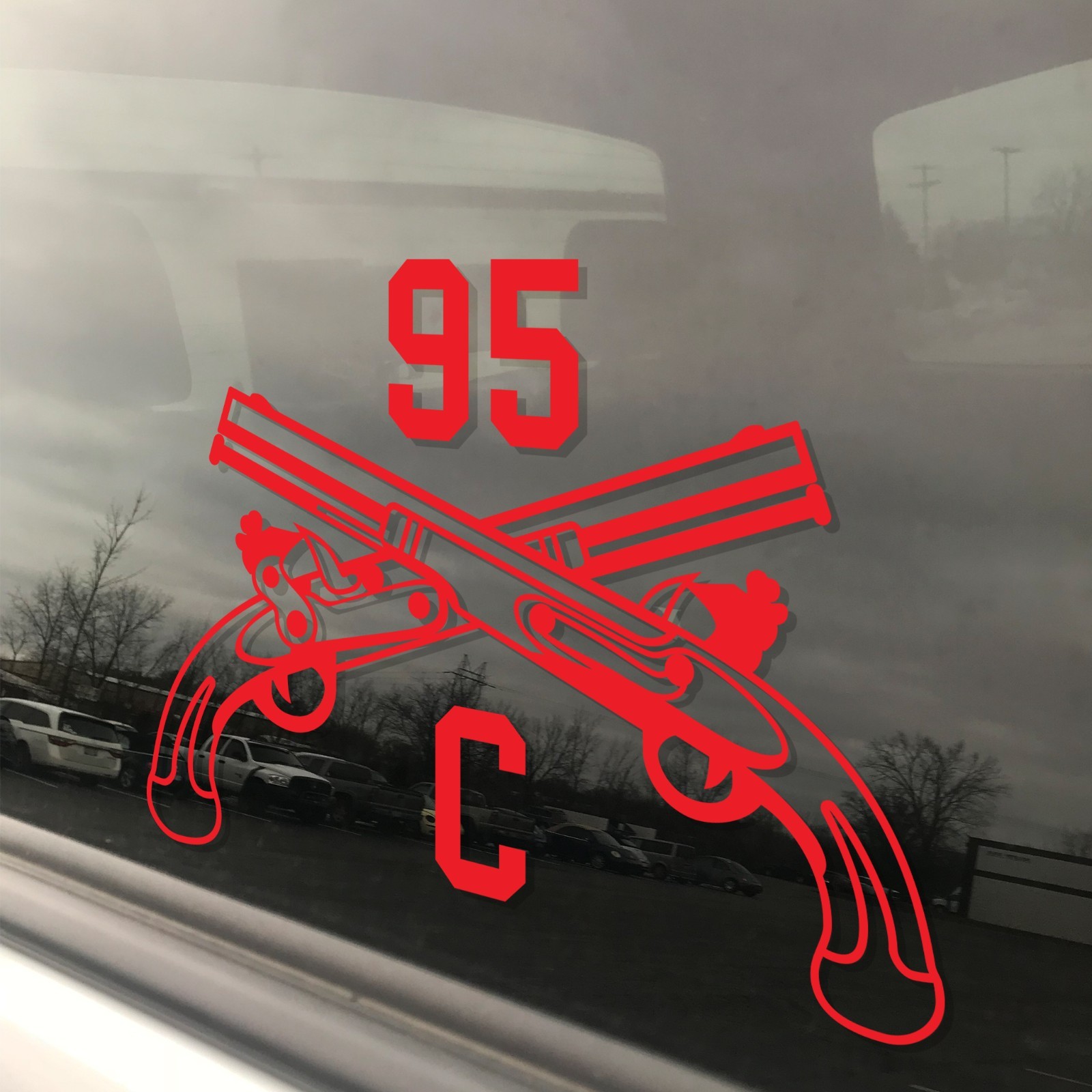 Army MOS 95C Correctional Specialist Crossed Pistols Insignia Decal 3″ x 5.5″