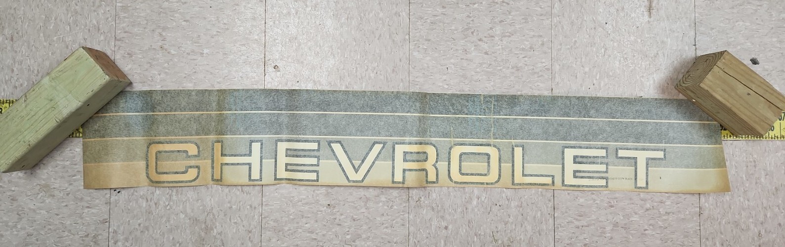 New OEM GM Stripe Tape “Chevrolet” #15561110 1986-1991 Chevrolet (529)