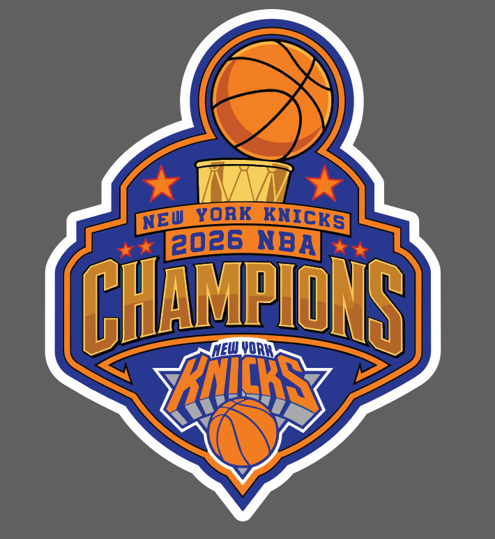 New York Knicks NBA Champions Vinyl Decal Car Truck Cell Phone Laptop Decal