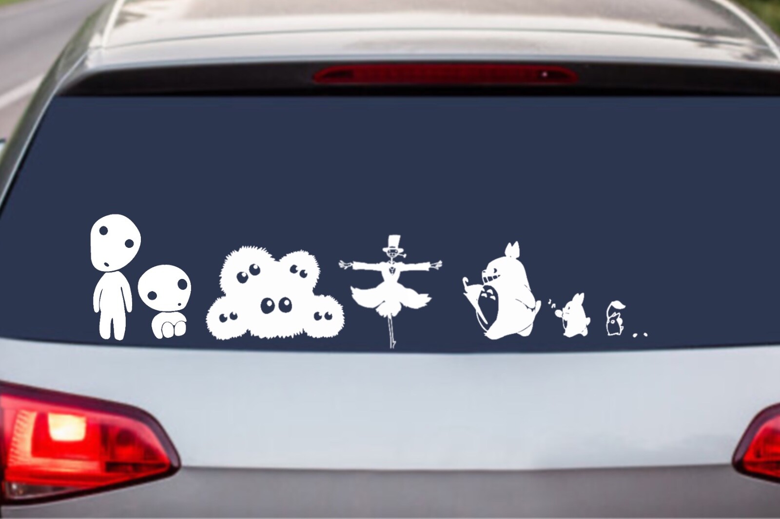 ANIME HOWLS MOVING CASTLE SPIRITED CAR WINDOW STICKERS WATERPROOF VINYL DECAL