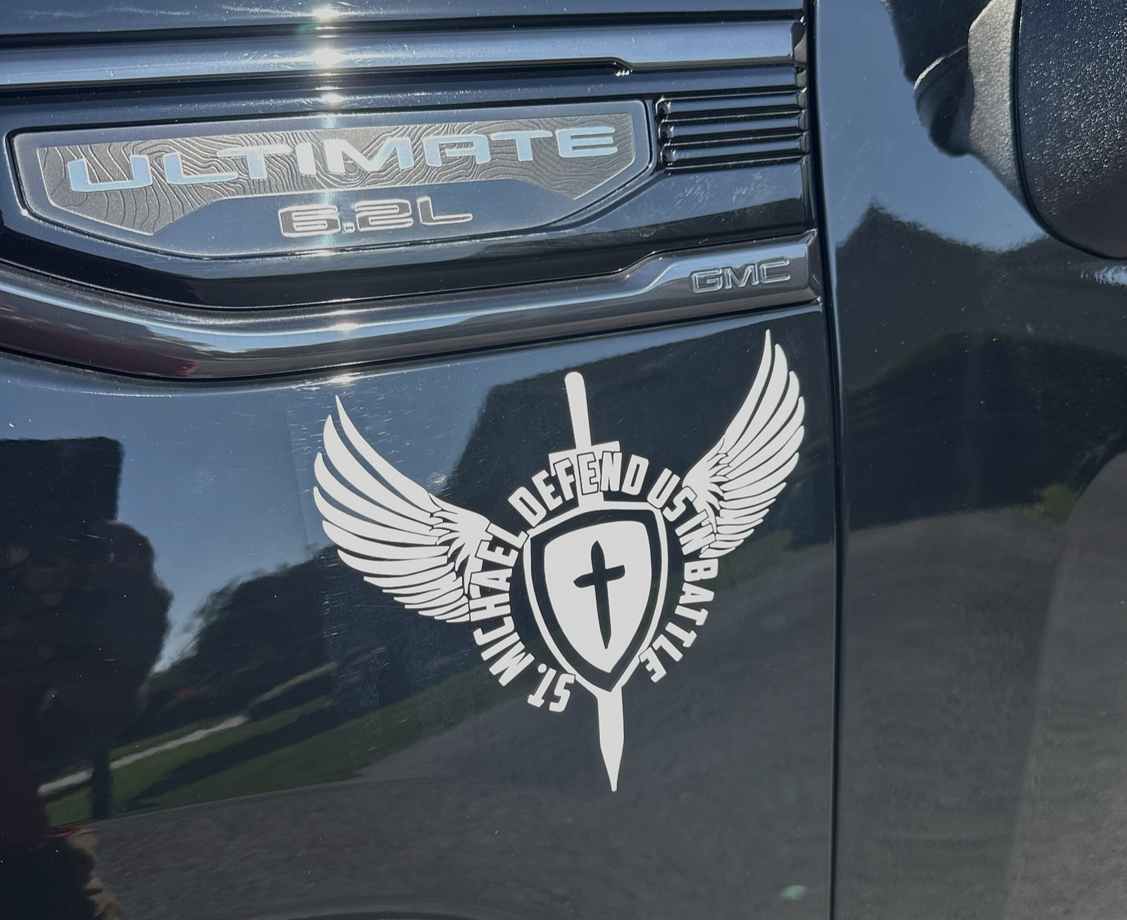 St. Michael Vinyl Decal Sticker Archangel Car SUV Truck Window Travel Trailer RV
