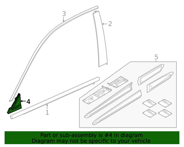 23-26 HONDA HR-V RIGHT FRONT (OUTER) Corner Cover (72221-3W0-A01)