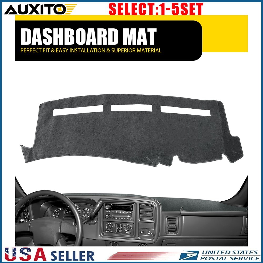Gray Anti-slip Dash Mat Fit Chevy Silverado 1500 2500 99-06 Dashboard Cover 1-5X