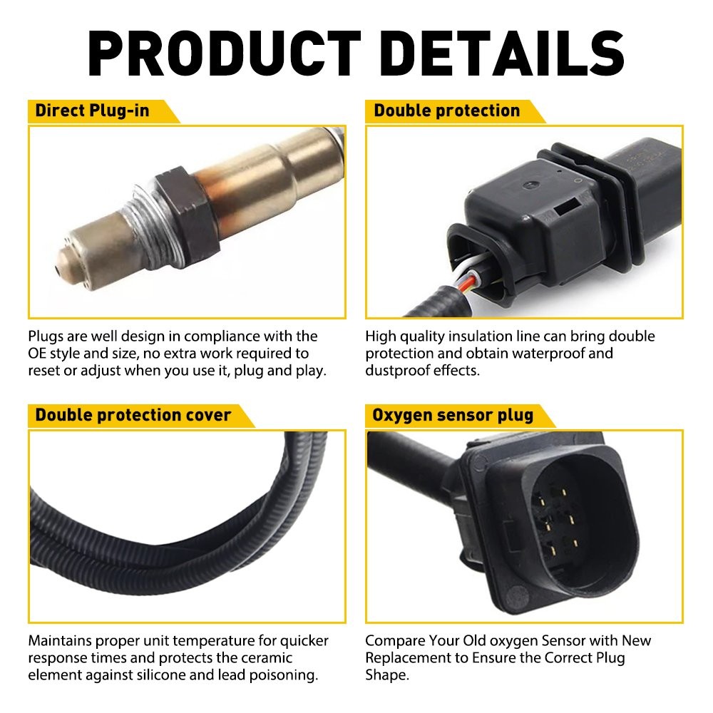 2/4Pcs Oxygen Sensor Up Downstream Fits for Kia 2012-2014 Rio 2012-2015 Soul 1.6