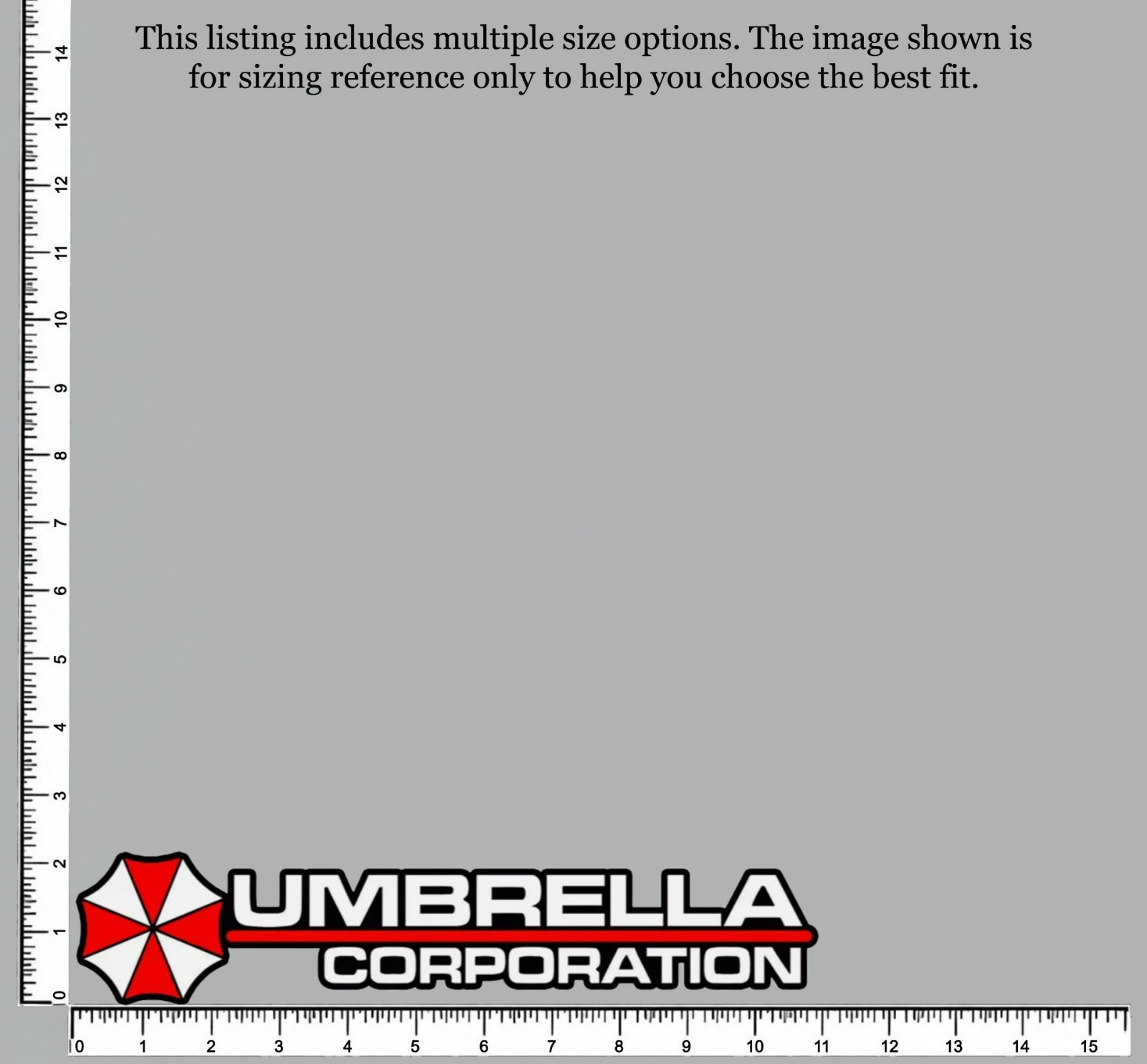 UMBRELLA CORPORATION Resident Evil Vinyl Decal Large Sticker Multiple Sizes