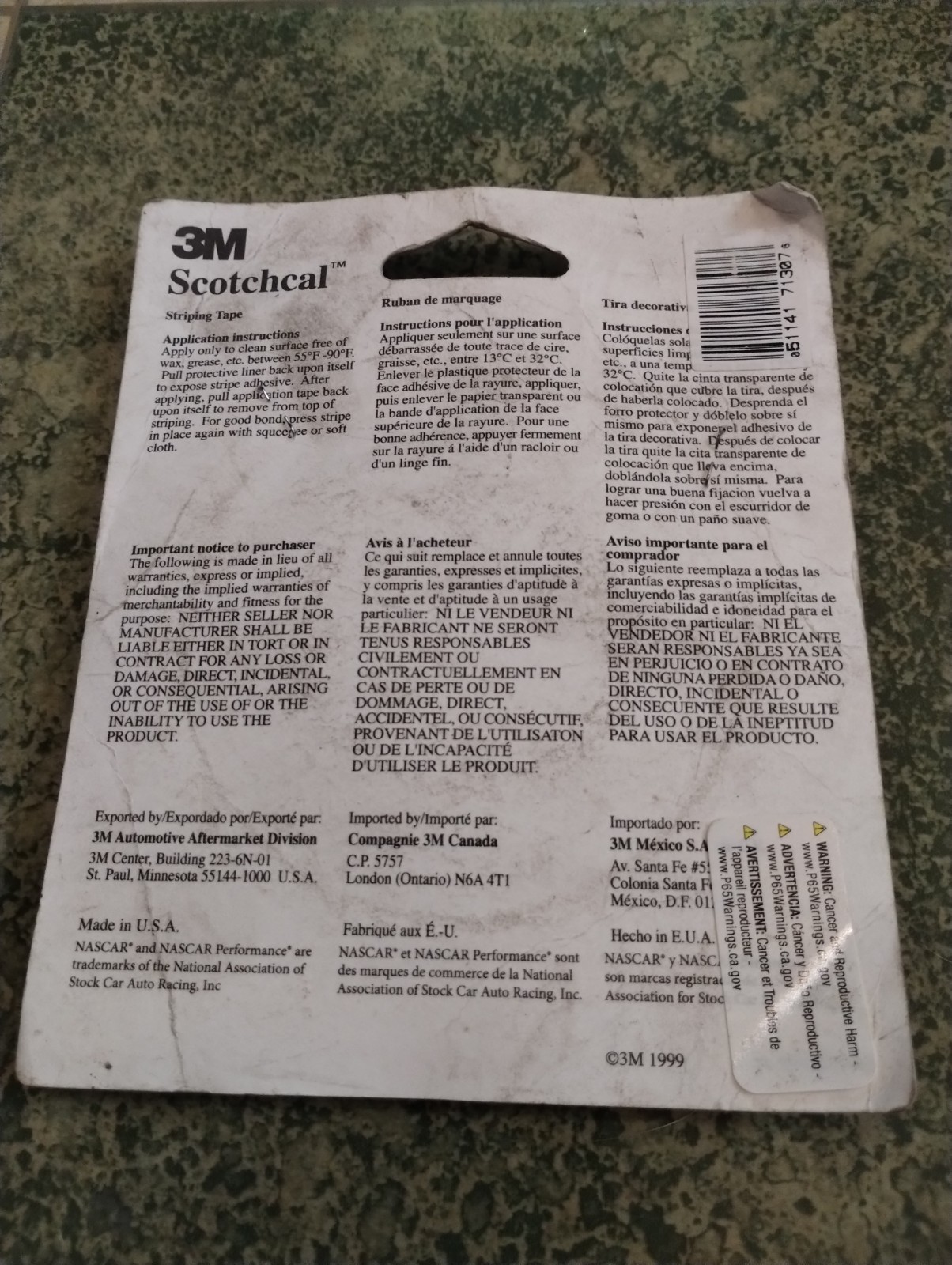 3M 71307 Scotchcal Striping Stripe Tape Soft Brown 5/16 In X 50 Feet