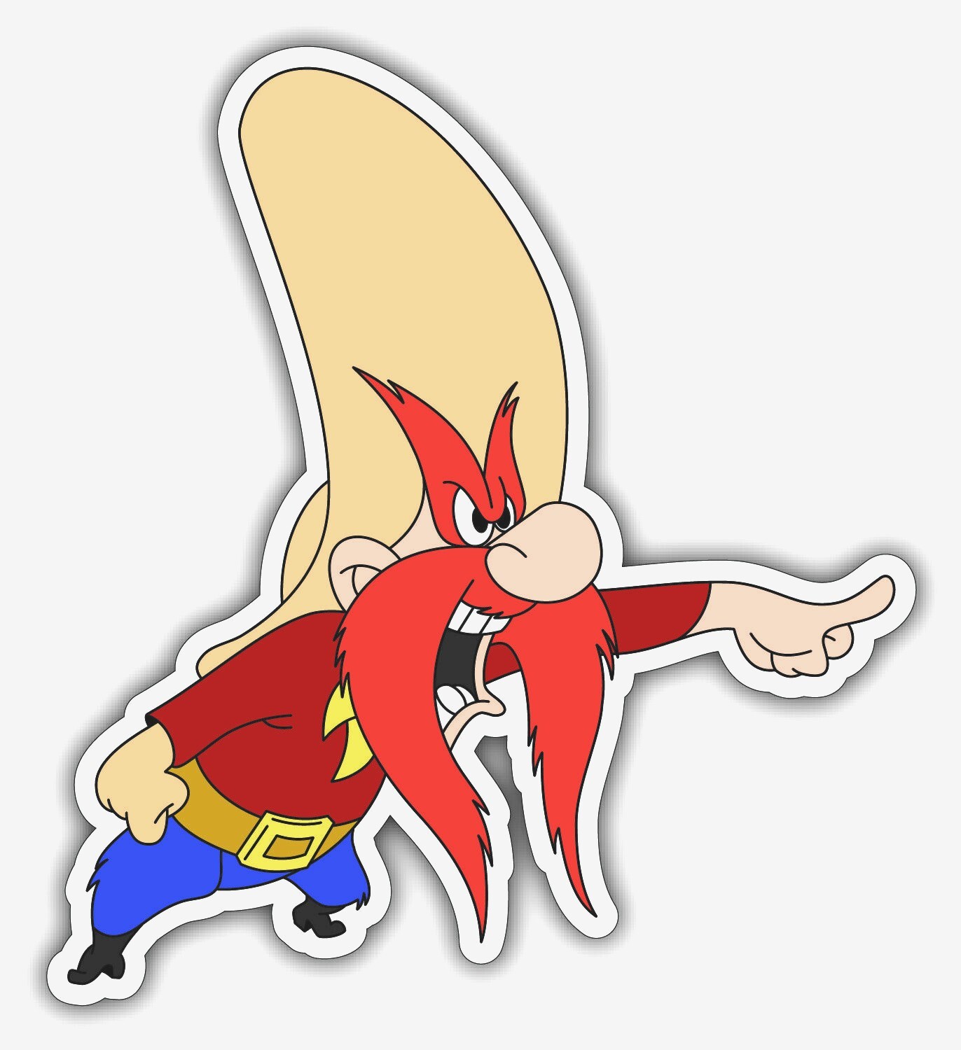 YOSEMITE SAM KIDS CARTOON DECAL STICKER 3M USA TRUCK LOONEY VEHICLE WINDOW WALL