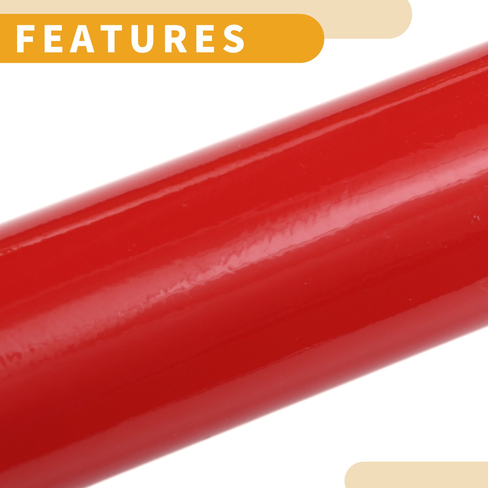 Car Wrap Film 5.5 ft x 59.84 inch Bright Red 1 Pc Exterior Interior Protective