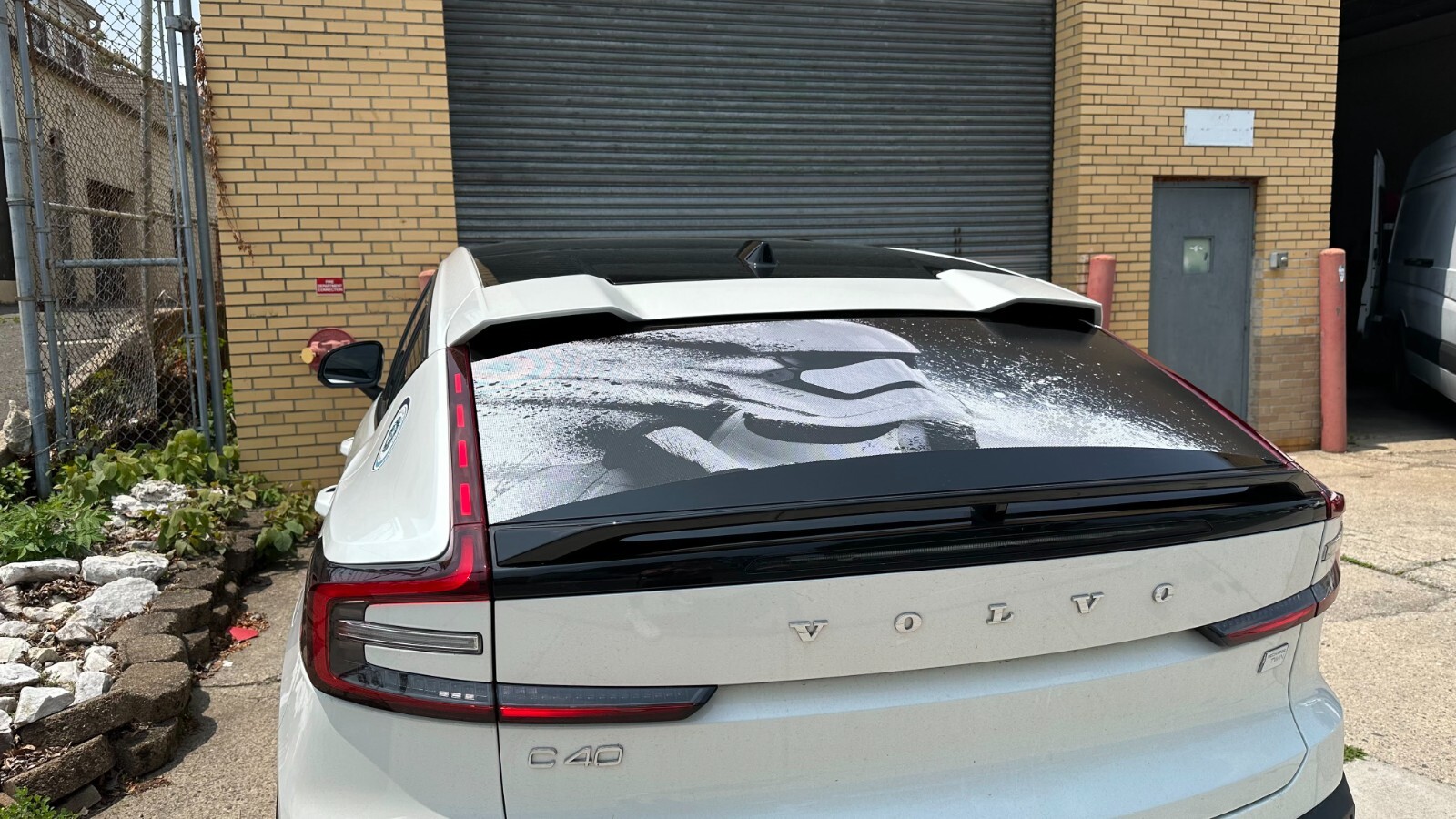 STORM TROOPER PERFORATED Window Graphic Decal Sticker Truck SUV VAN STAR WARS