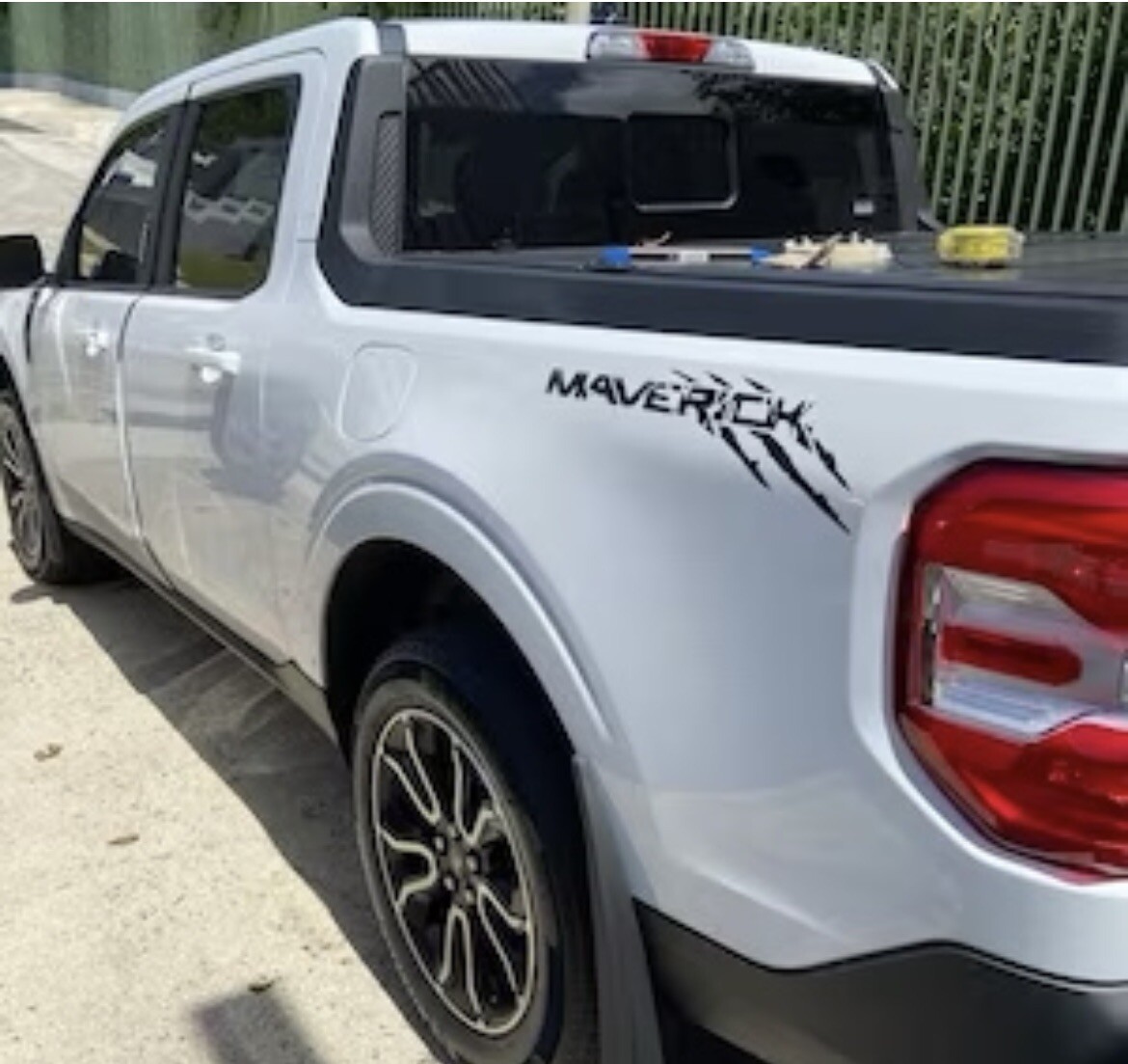 Ford Maverick Claw Mark Vinyl Decal Sticker 2Pcs Left/Right Bed Side Matte Black