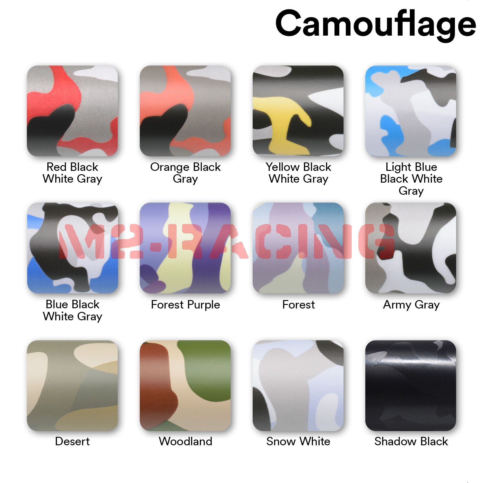 Premium Yellow Black White Gray Camouflage Desert Vinyl Sticker Wrap Decal Steet