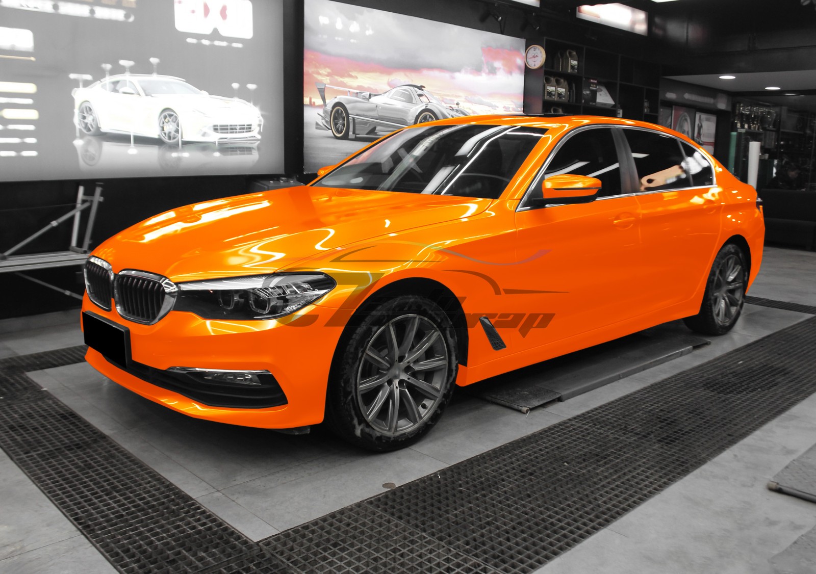 Space Candy Gloss Racing Orange TPU PPF Paint Protection Film Dry Wet Vinyl Wrap