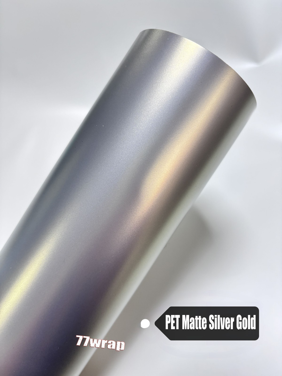 50FT x 5FT PET Silver Gold Chameleon Satin Pearl Metal Car Vinyl Wrap Sticker US