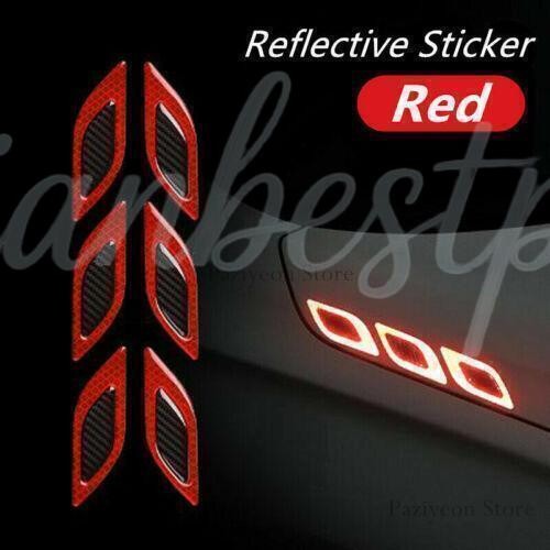 Reflective Car Door Bumper Truck Wheel Handle Sticker Tape Safety Warning Decal