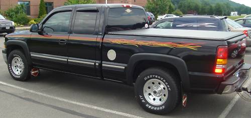 Universal hollow Harley Flame Flames stripe stripes fit Ford F150 250 350 Truck
