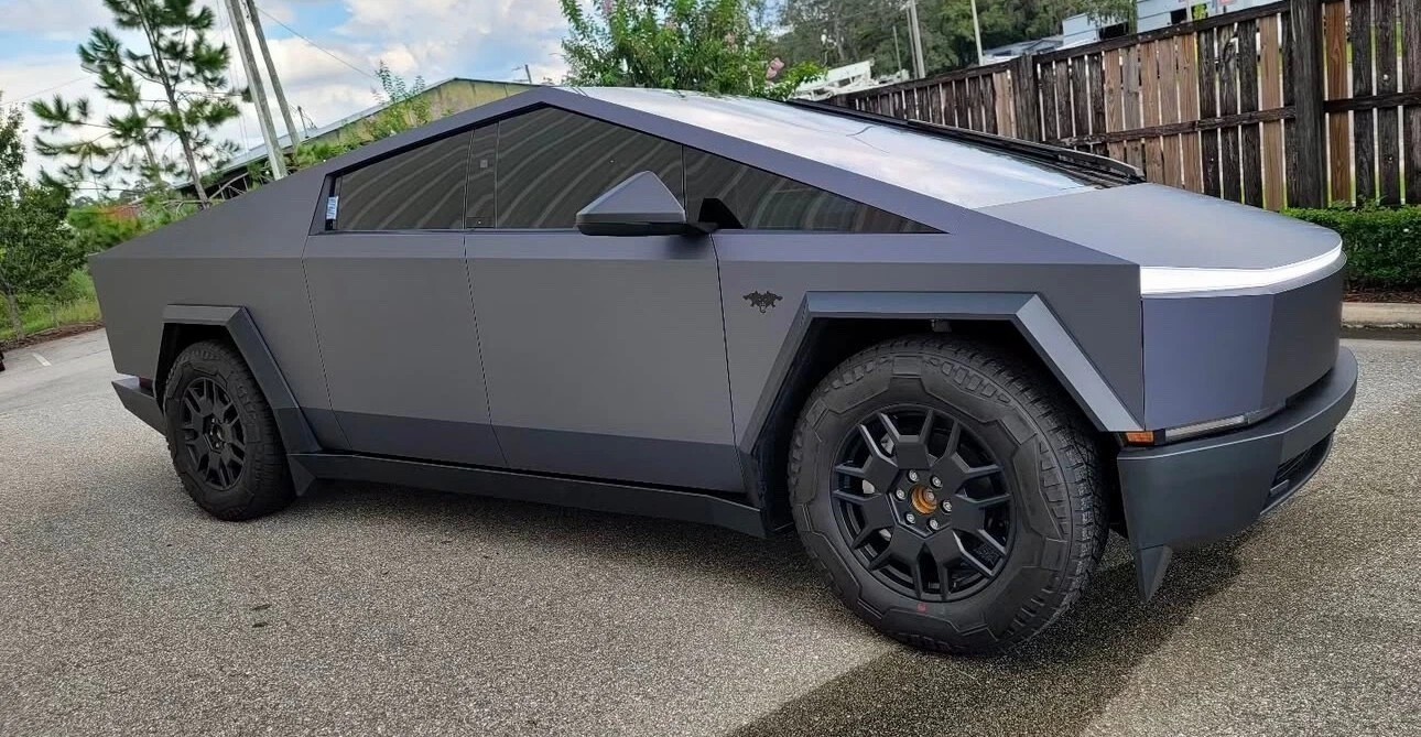 Matte Magic Blue For Cybertruck PreCut Paint Protection Vinyl Wrap Color Change