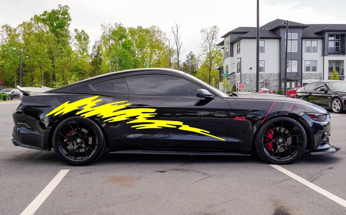 Sticker for Ford MUSTANG Flash graphics Vinyl Design Graphics Decal 2015-Present