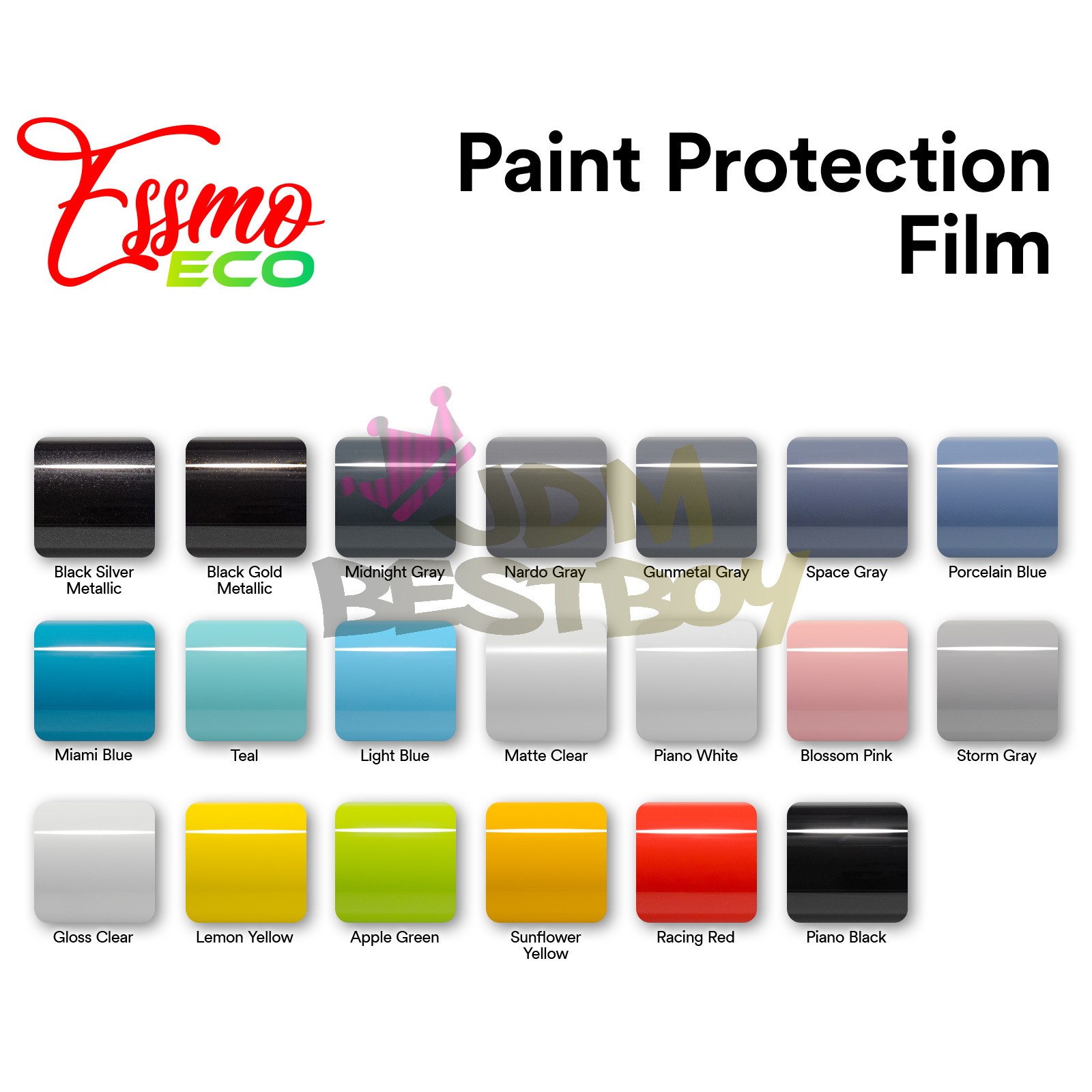 Color PPF Paint Protection Film Gloss Midnight Gray Car Paint Scratch Bra Wrap