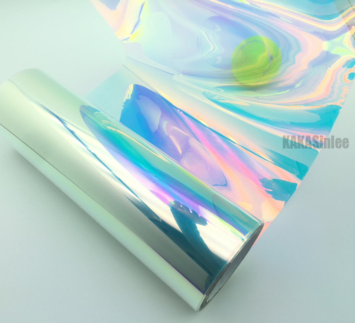 Blue Smooth Chameleon Rainbow Wrap Window Film Glass Sticker Decal Tint PET AX