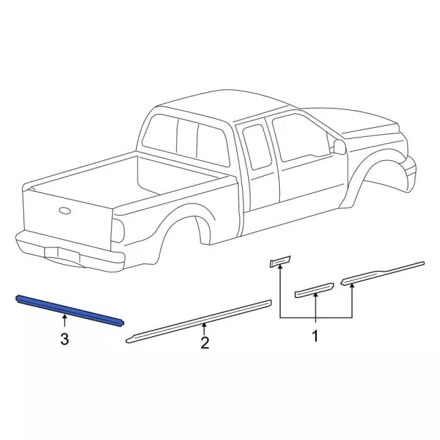 Genuine Ford Tailgate Decal 8C3Z-9942604-AA