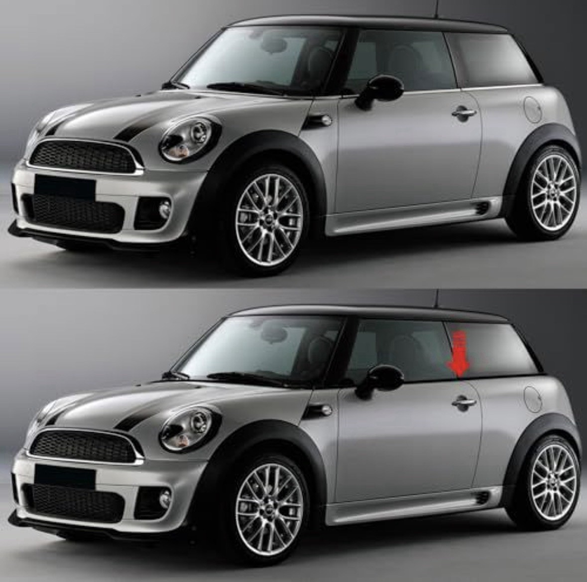 Stainless Steel Beltline Chrome Delete For Mini Cooper R56