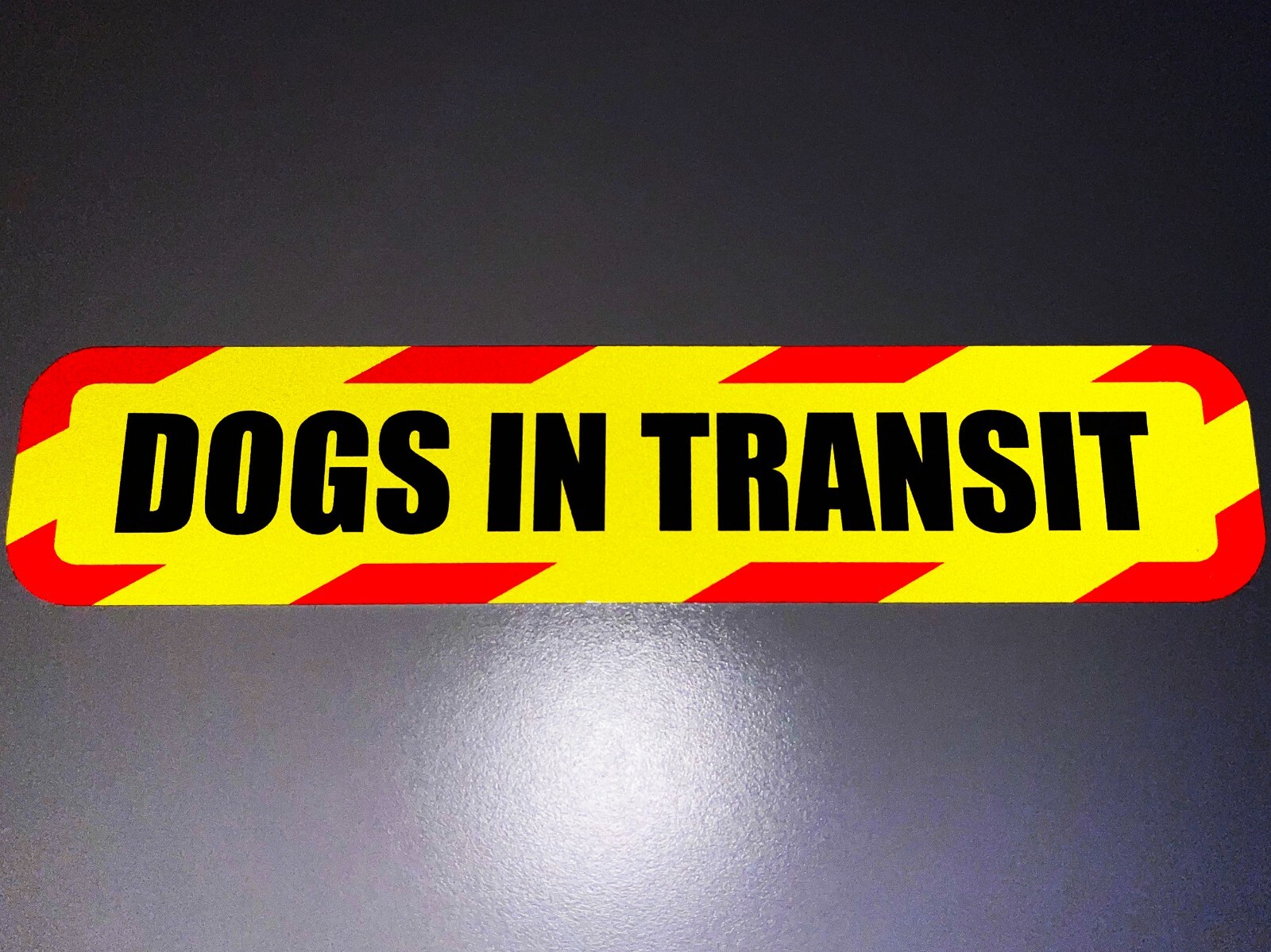 Reflective 30cm DOGS IN TRANSIT CHEVRON Car Van Pickup Truck Stickers Reflector