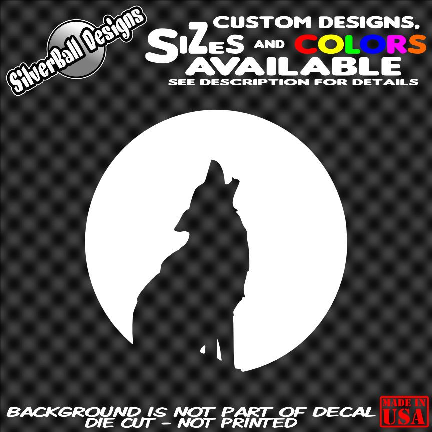 Wolf Moon Custom Vinyl decal Car truck window laptop Symbol JDm 3ds