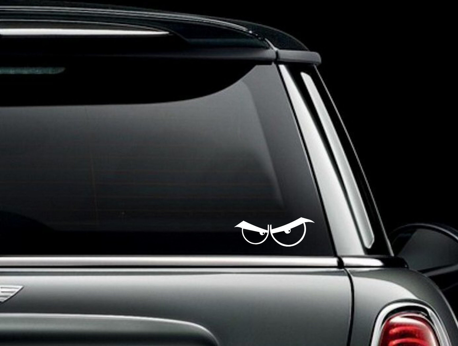 Angry Cartoon Eyes # 2 Die Cut Vinyl Car Window Decal Bumper Sticker US Seller