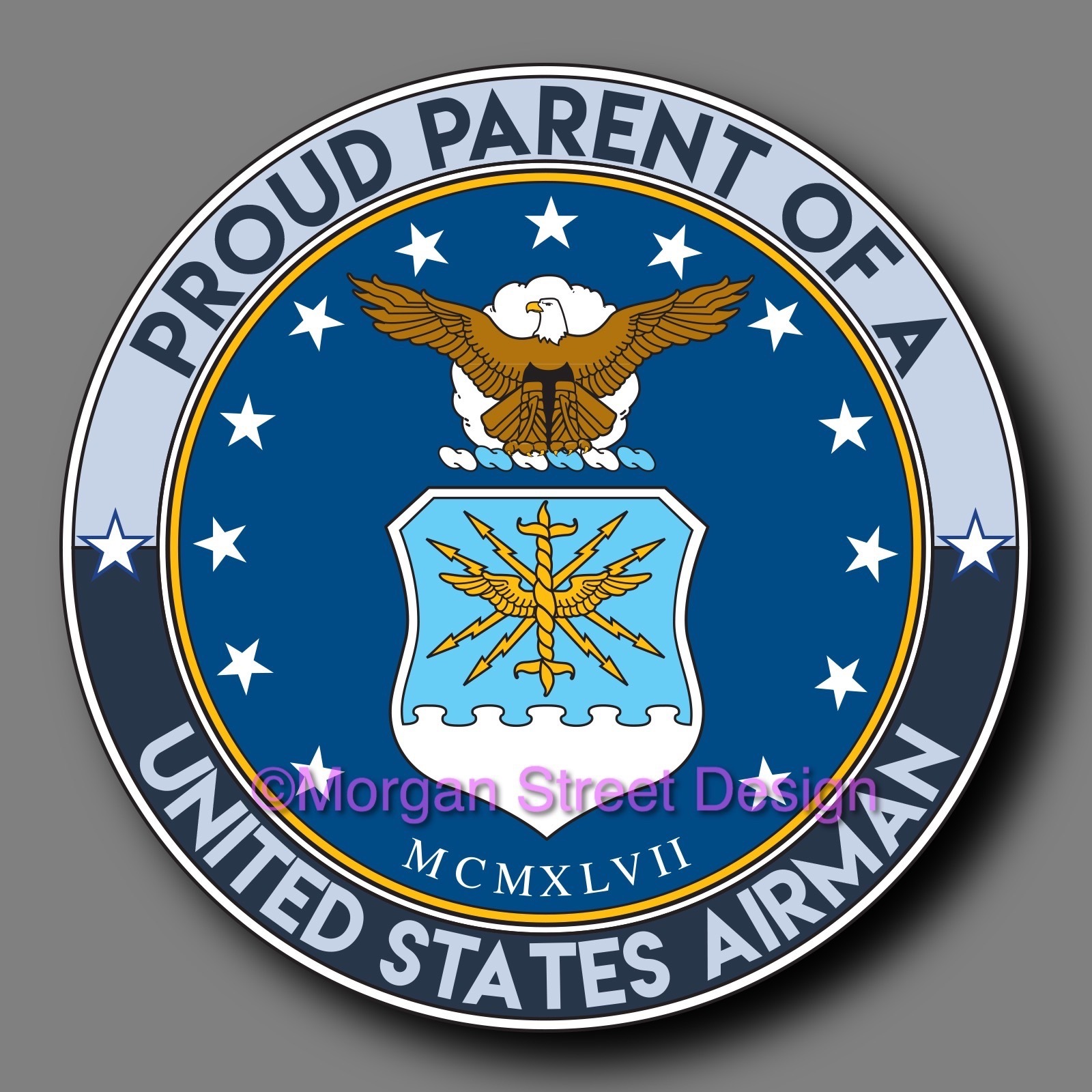 US Air Force Parent Support Decal Sticker 4” Support Your Airman USAF