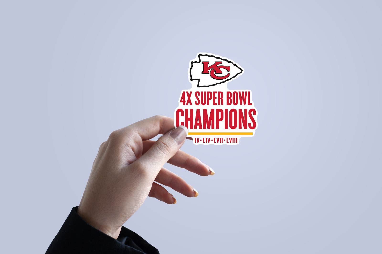 Super Bowl LVIII Champions Kansas City Chiefs Vinyl Sticker KC005
