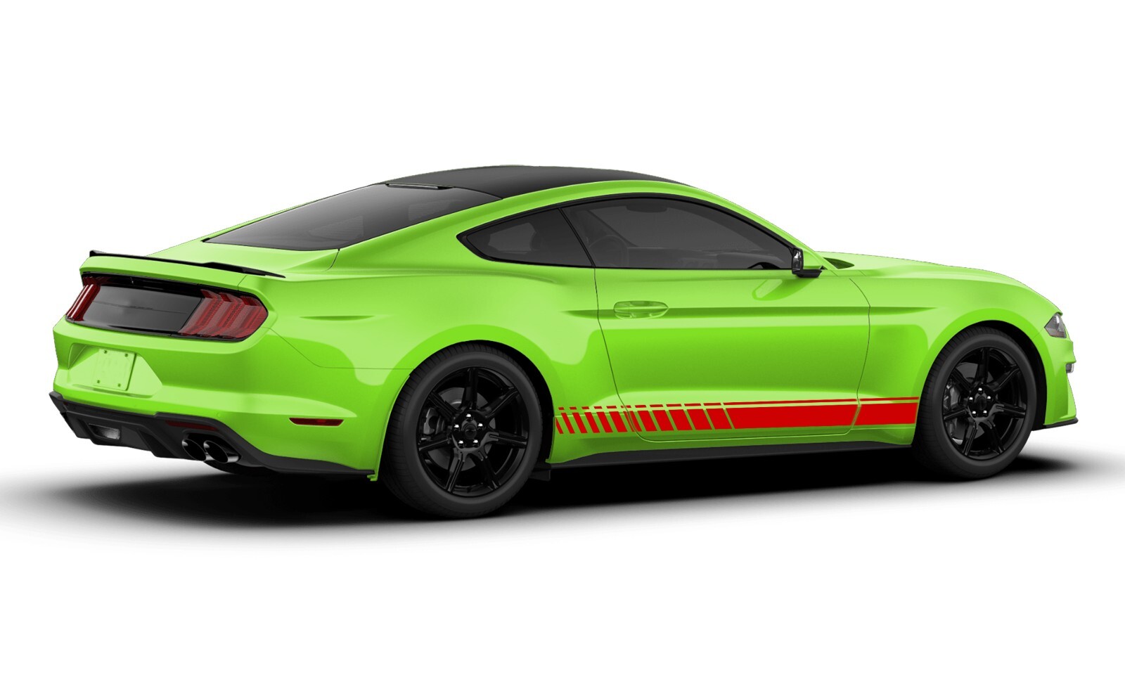 Rocker side stripes graphics stickers decal compatible with Ford Mustang