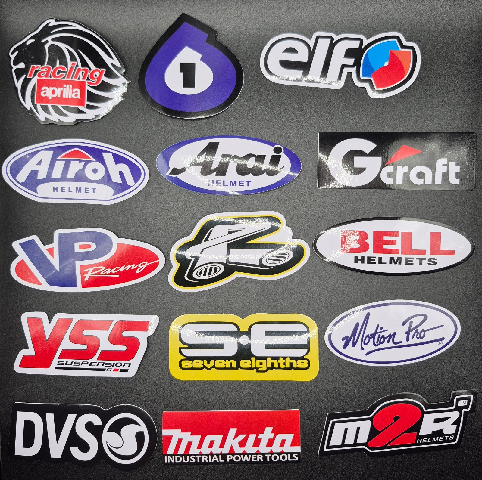 Racing Decals Vinyl 20 Pack Random Assortmet JDM Motocross Motorcycle Stickers