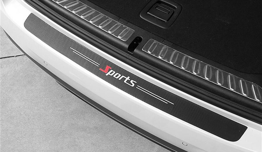 Car Door Plate Sill Scuff Cover Anti Scratch Decal Sticker Protector PU 5 Pcs