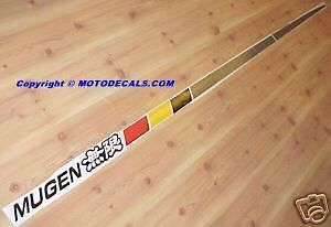 Mugen Stripe Decal Graphics Kit RSX Integra Civic DC2 DC5 EK9 EP JDM Both Sides