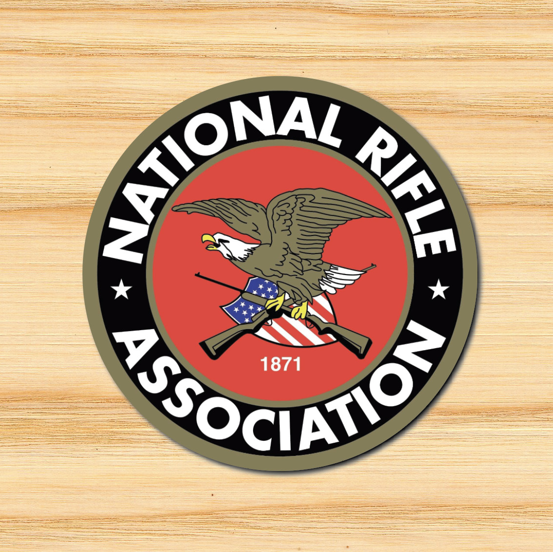 (2) NRA National Rifle Association Gun 2nd Amendment Vinyl Sticker Decal 3″x3″