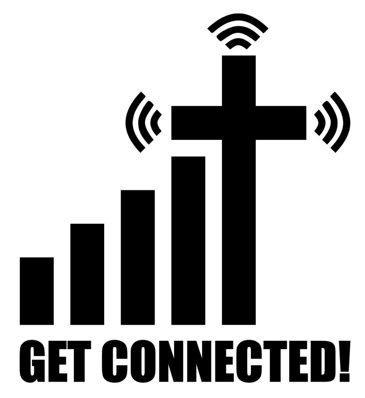 Jesus Get Connected Vinyl Decal, Bumper Sticker, Christian, Car, Window, Outdoor