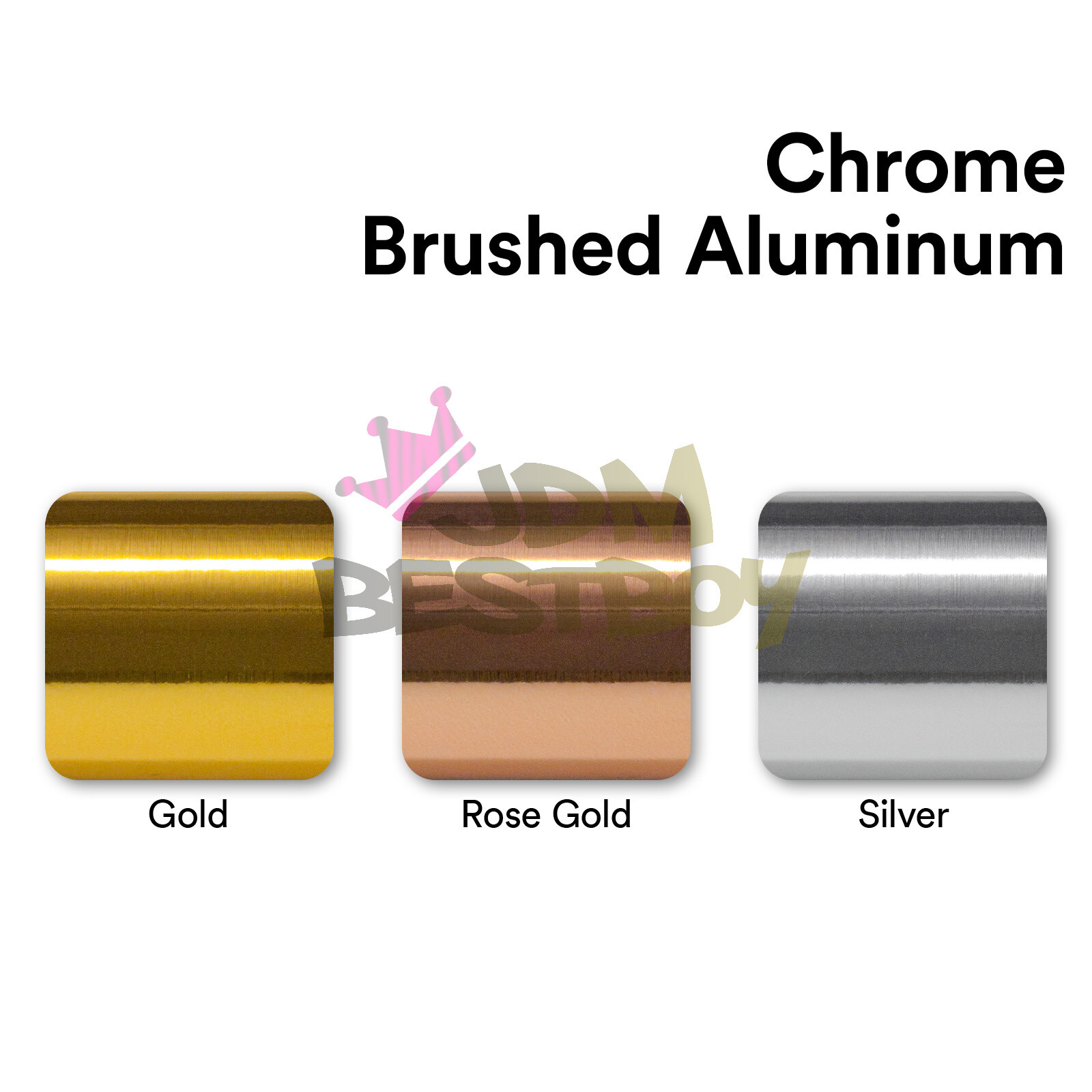 Chrome Aluminum Rose Gold Copper Vinyl Wrap Sticker Decal Sheet Film Air Release