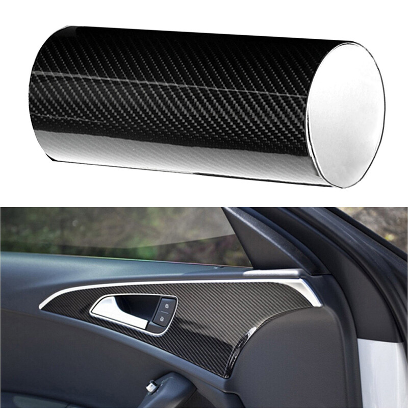 5D Waterproof Carbon Fiber Vinyl Car Wrap Sheet Roll Film Sticker Decal Paper US