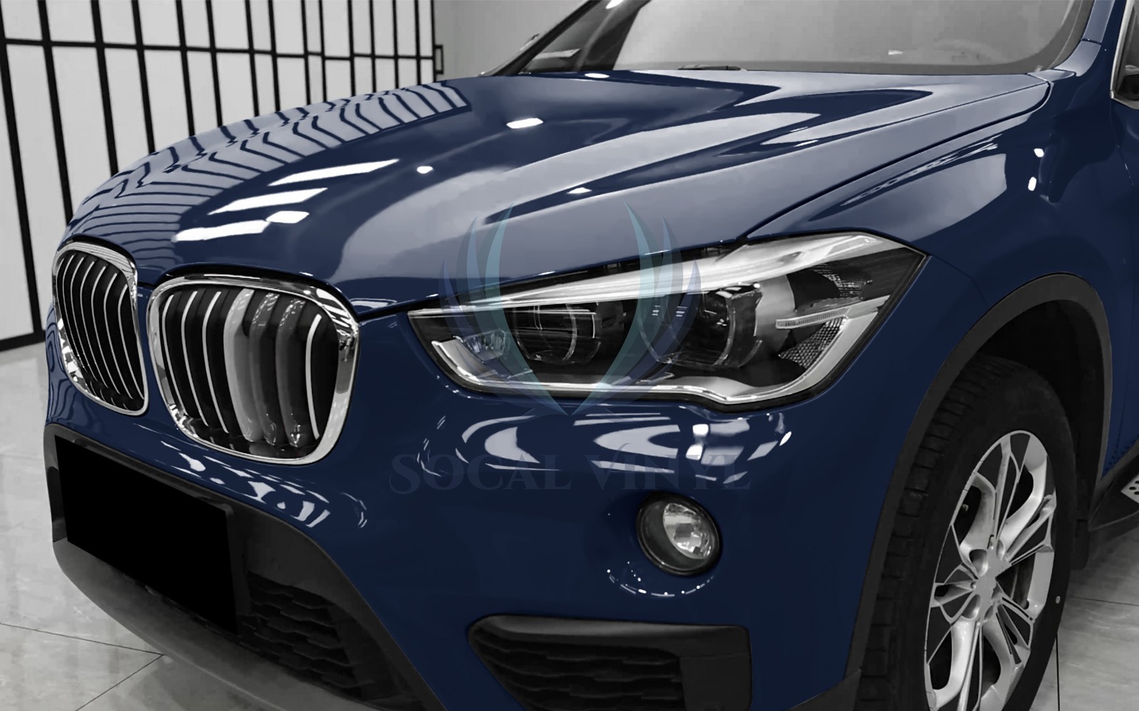 ESSMO PET Super Gloss Midnight Blue Vehicle Vinyl Wrap Decal Sheet Like Paint