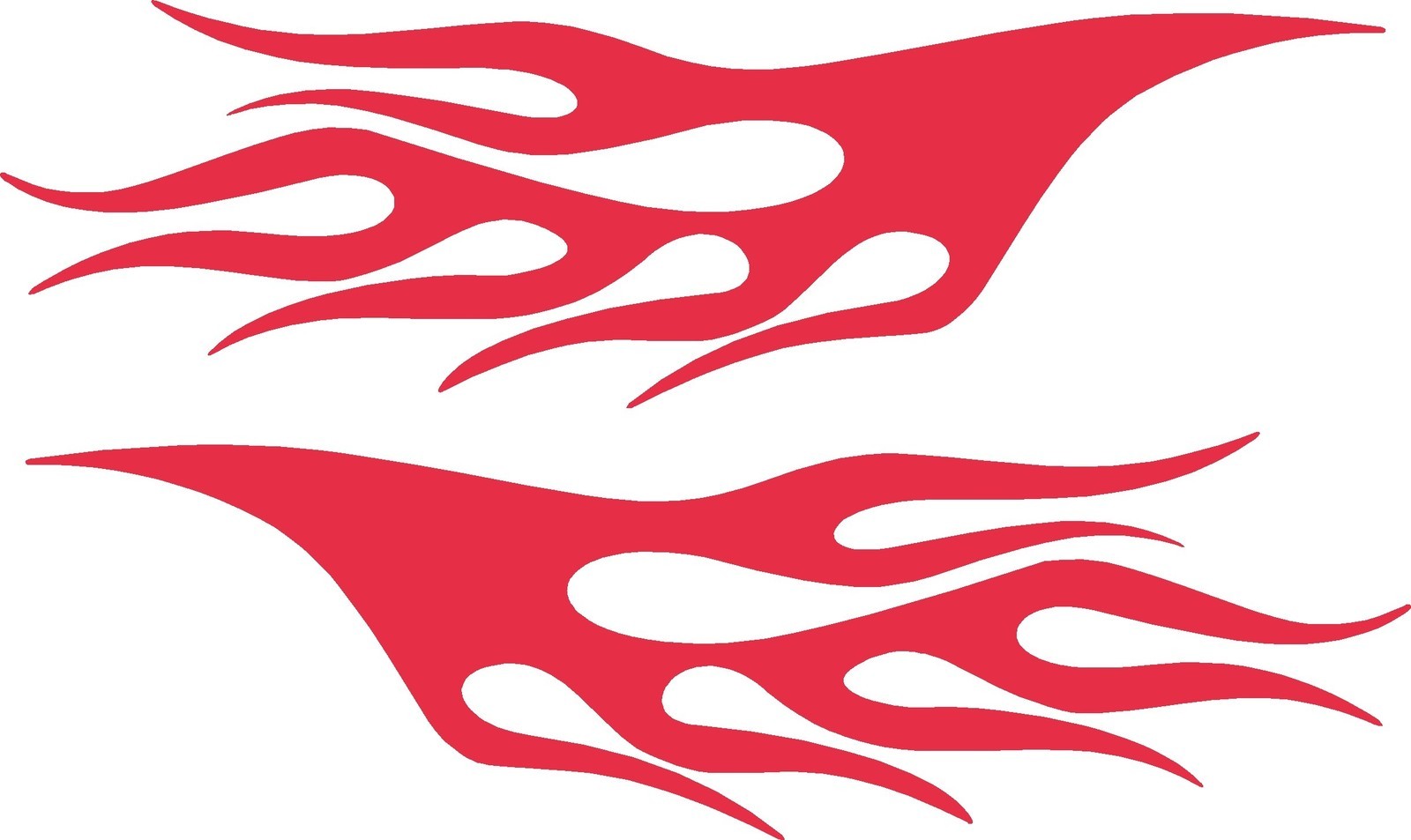 Vinyl Flames Decals Car Truck RV Golf Cart Stickers Graphics # 5 + Colors