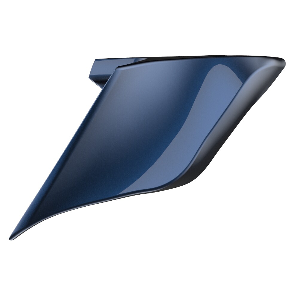 Advanblack Midnight Blue Stretched Extended Side Cover Fits Harley Touring 2014+