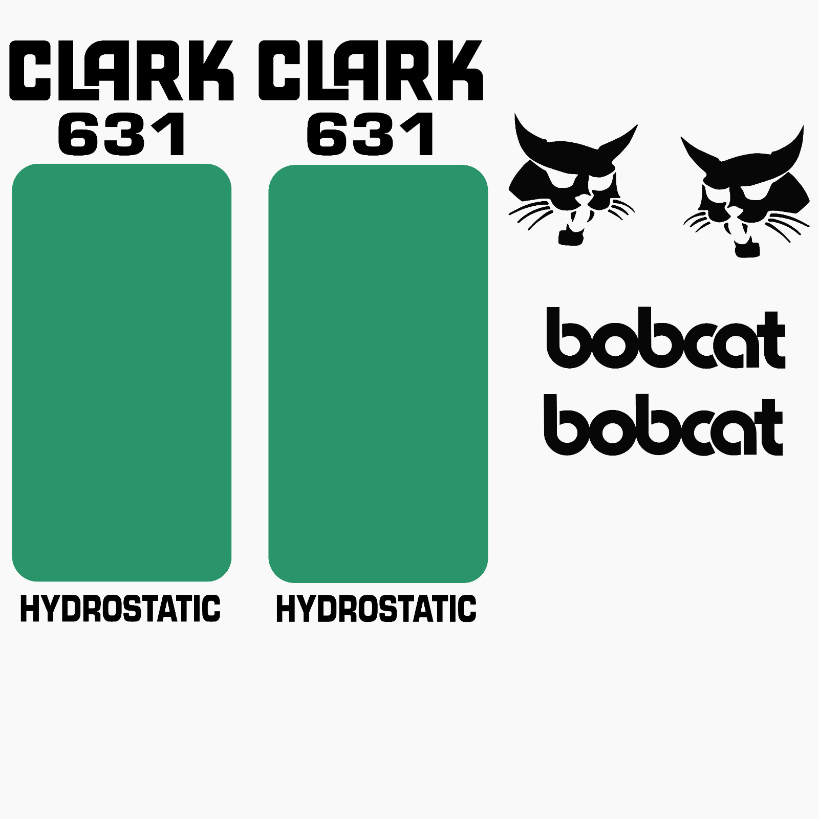 Fits Bobcat 631 Decals Stickers kit Repro Aftermarket Decal kit Premium Vinyl