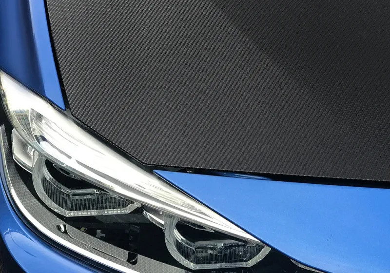 152x200cm 4D Carbon Fiber Car Wrapping Film DIY Hood Roof Sticker Accessories