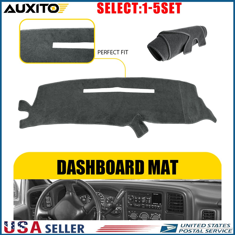 Gray Dash Mat For 1997-98 Chevy Silverado C-K Series Truck Dashboard Cover 1-5X