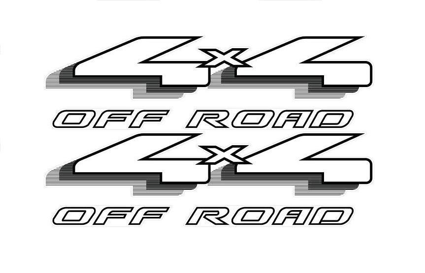 Vinylmark 4×4 Off Road Decals Fits 1998-2007 Ford Ranger Truck VF243 4WD – Black