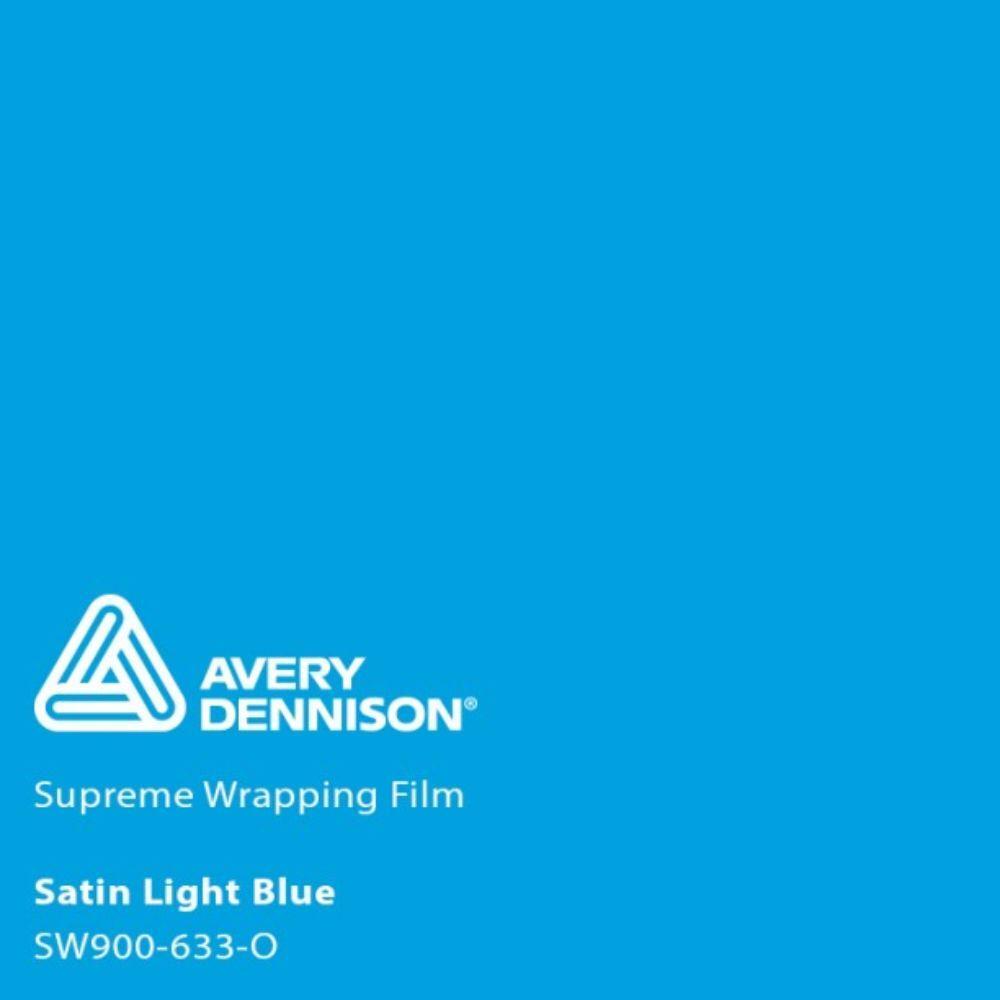 Avery Dennison SW900 Supreme Satin Light Blue Vinyl Car Wrap Film | 633-O